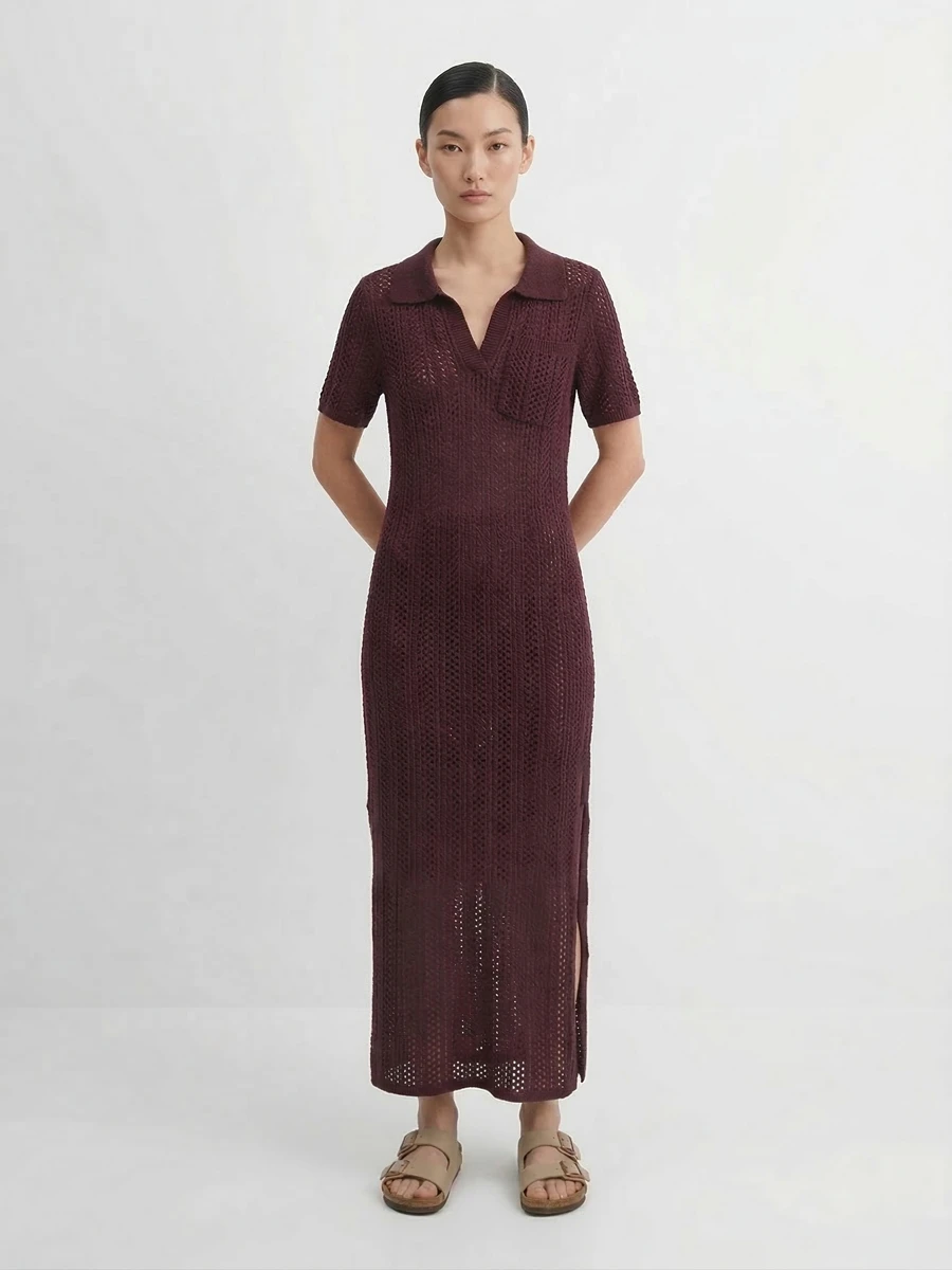Платье вязаное трикотажное
