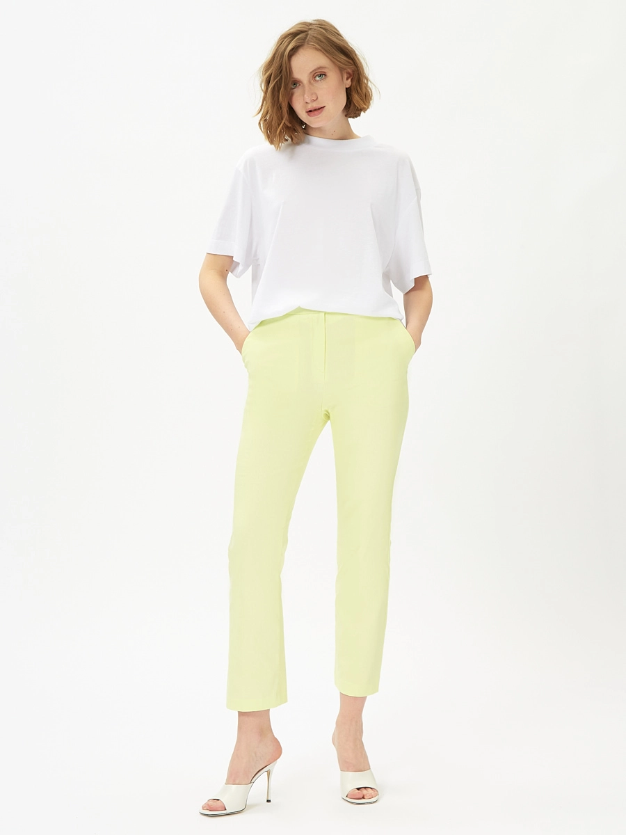 Брюки клеш из смесового хлопка