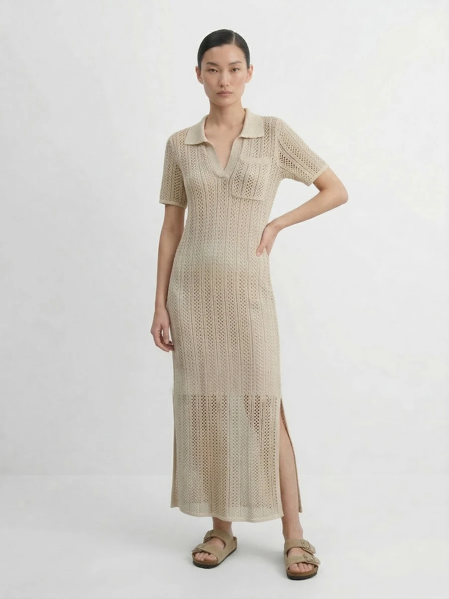 Платье вязаное трикотажное