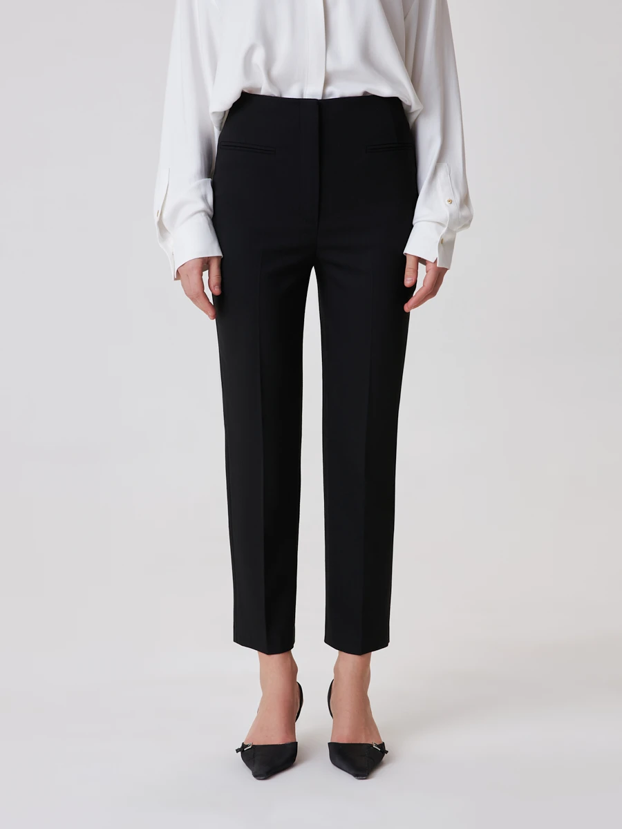 Укороченные брюки со стрелками