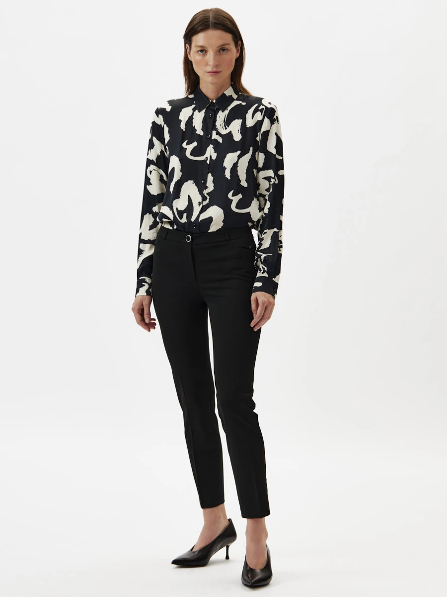 Укороченные брюки со стрелками