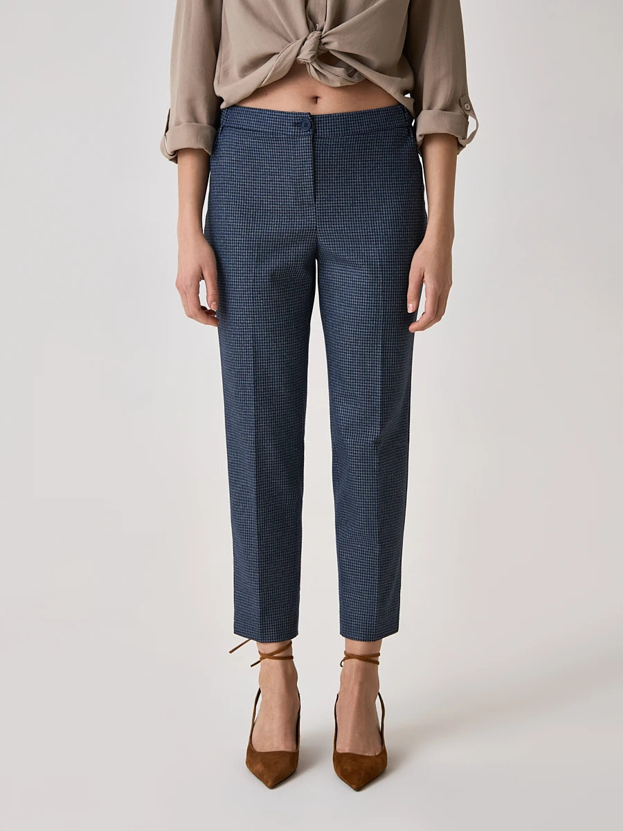 Укороченные брюки со стрелками