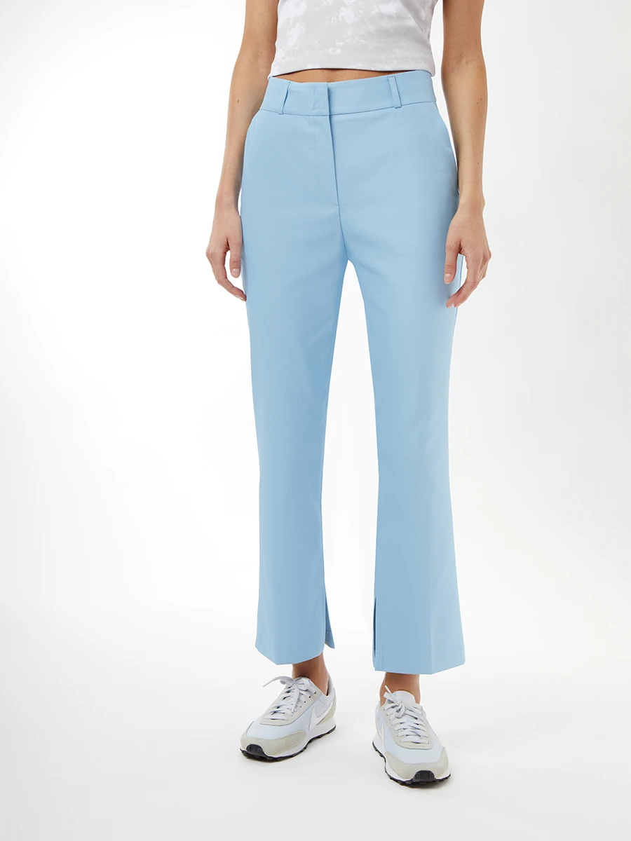 Укороченные брюки с разрезами