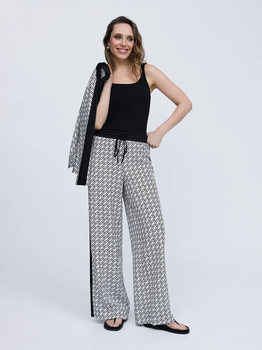 Брюки принтованные