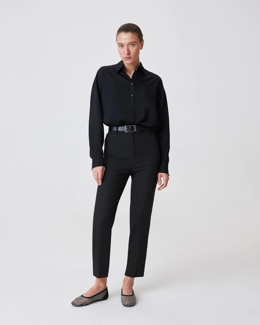 Укороченные брюки со стрелками