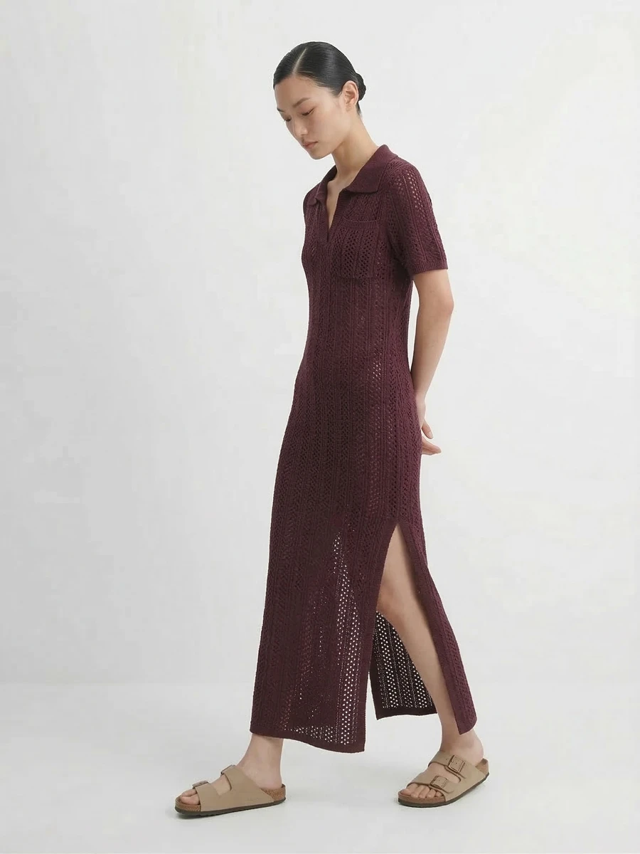 Платье вязаное трикотажное