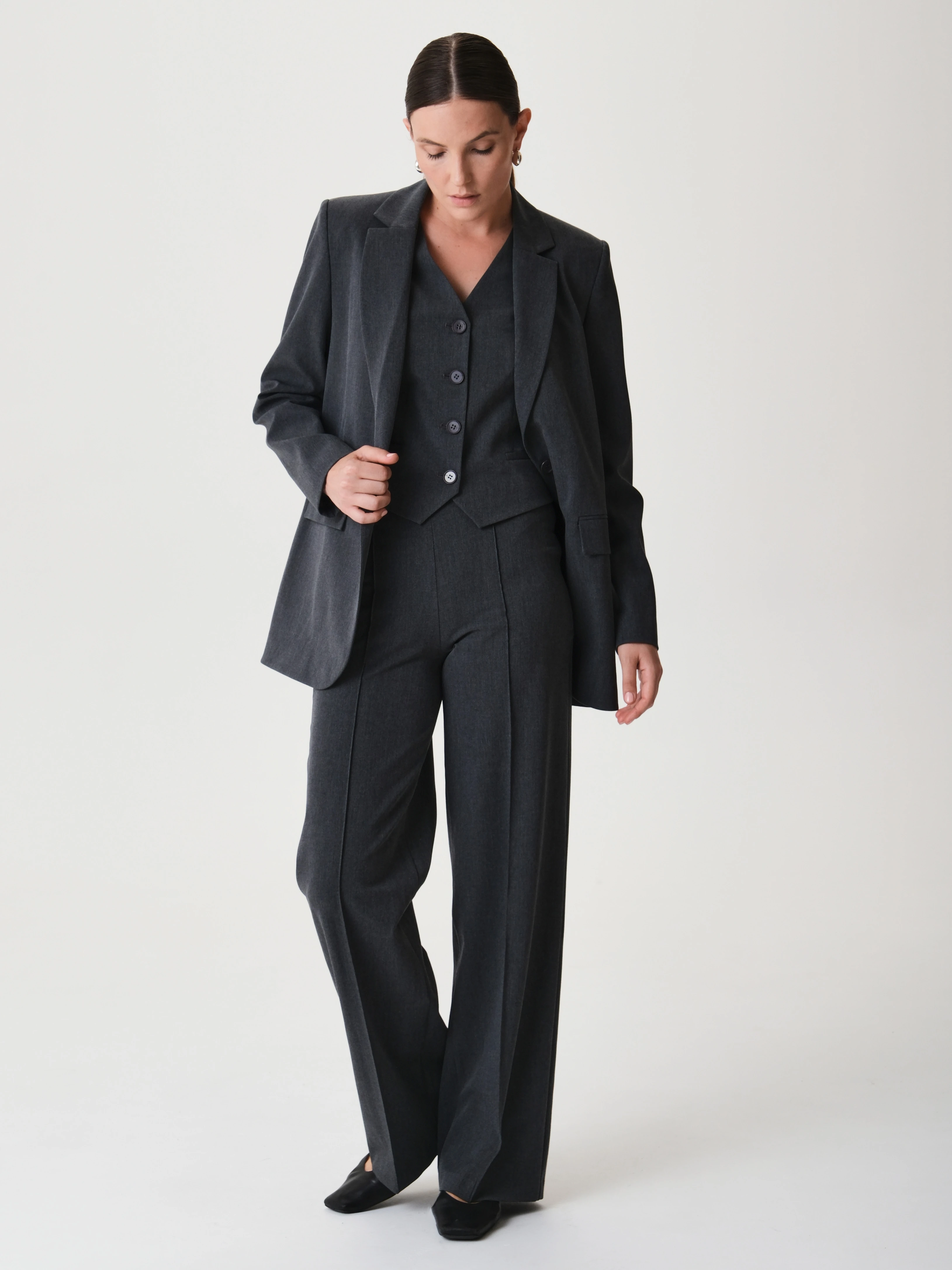 Однобортный oversize жакет