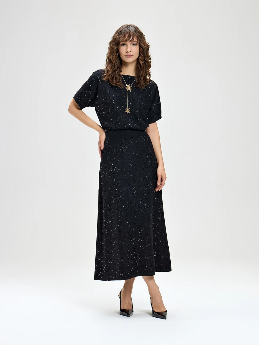 Юбка вязаная трикотажная