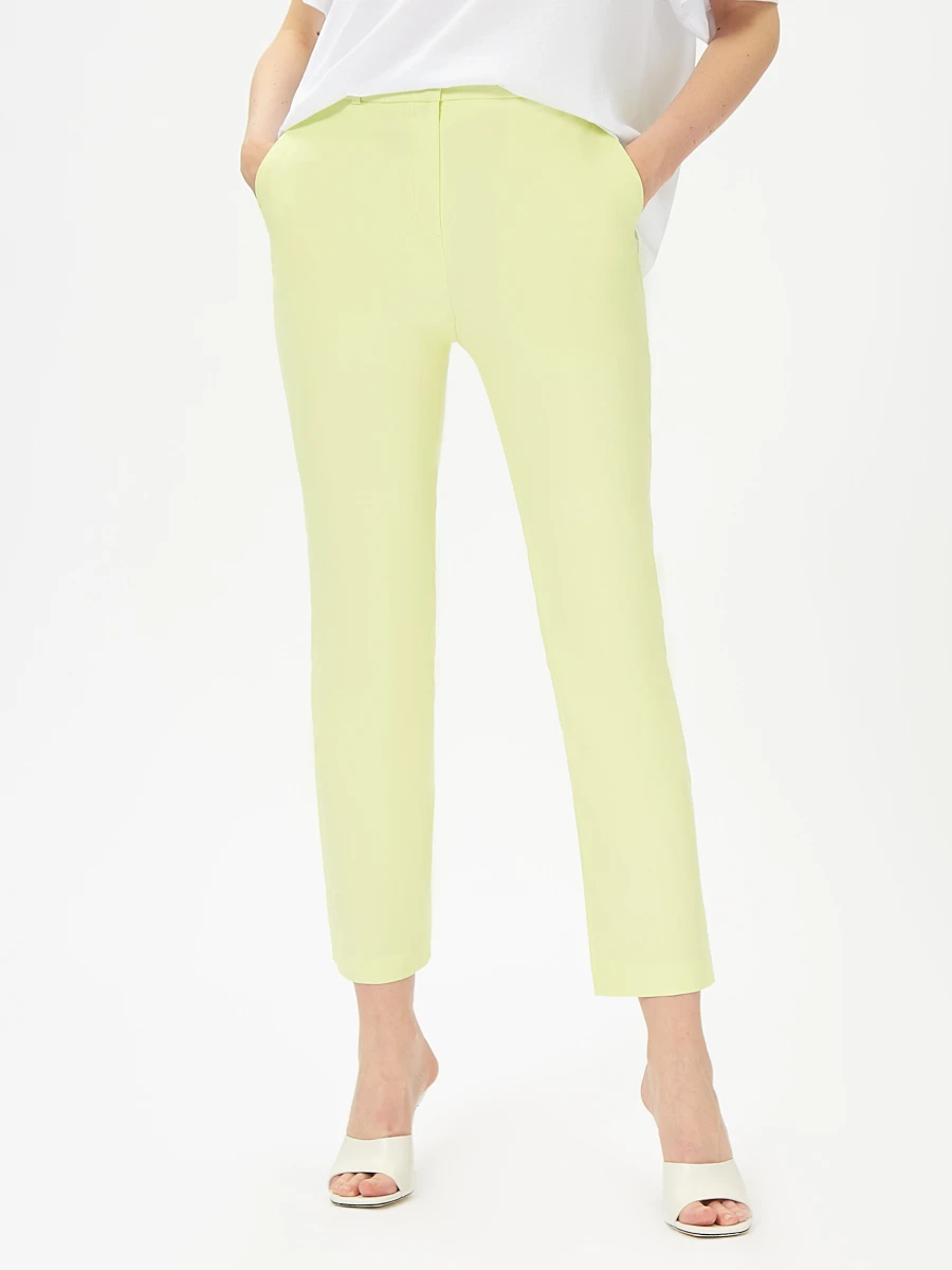 Брюки клеш из смесового хлопка