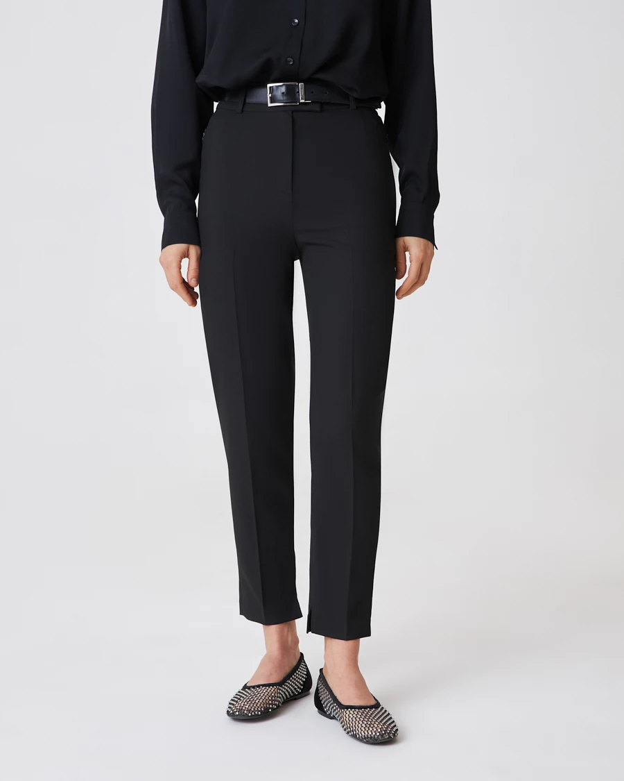 Укороченные брюки со стрелками