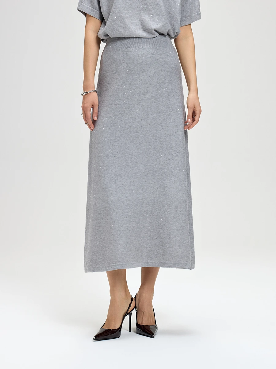 Юбка вязаная трикотажная