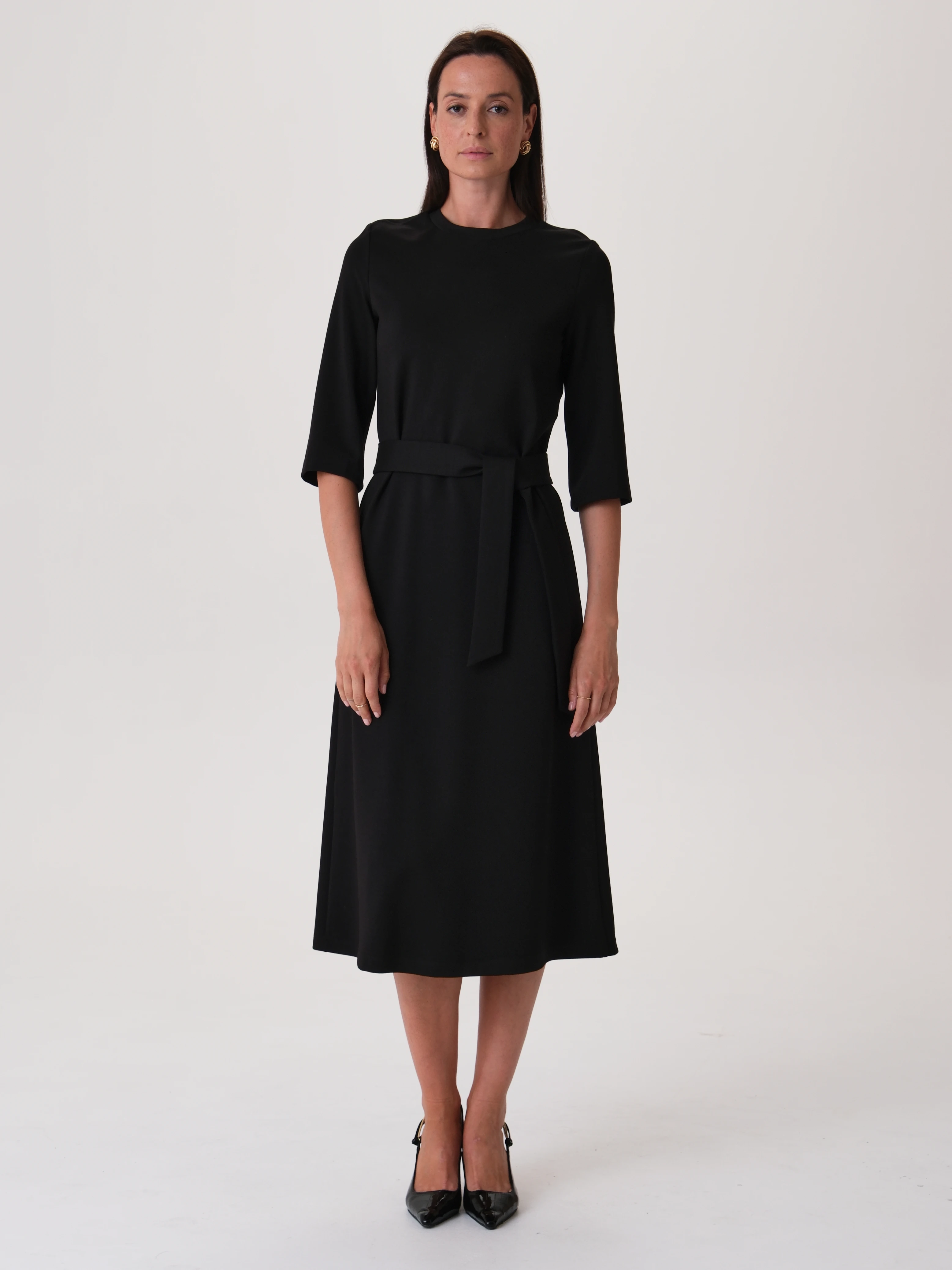 Трикотажное платье миди