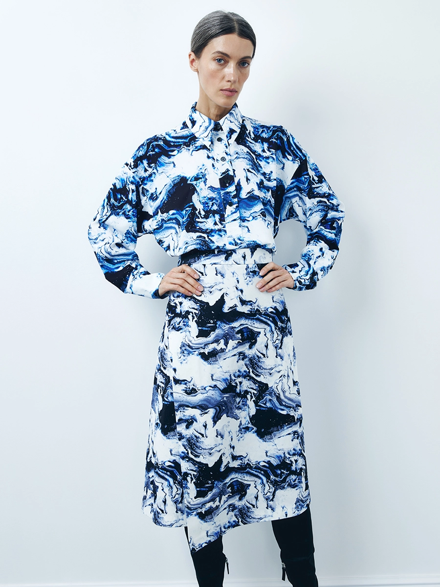 Юбка миди из хлопка