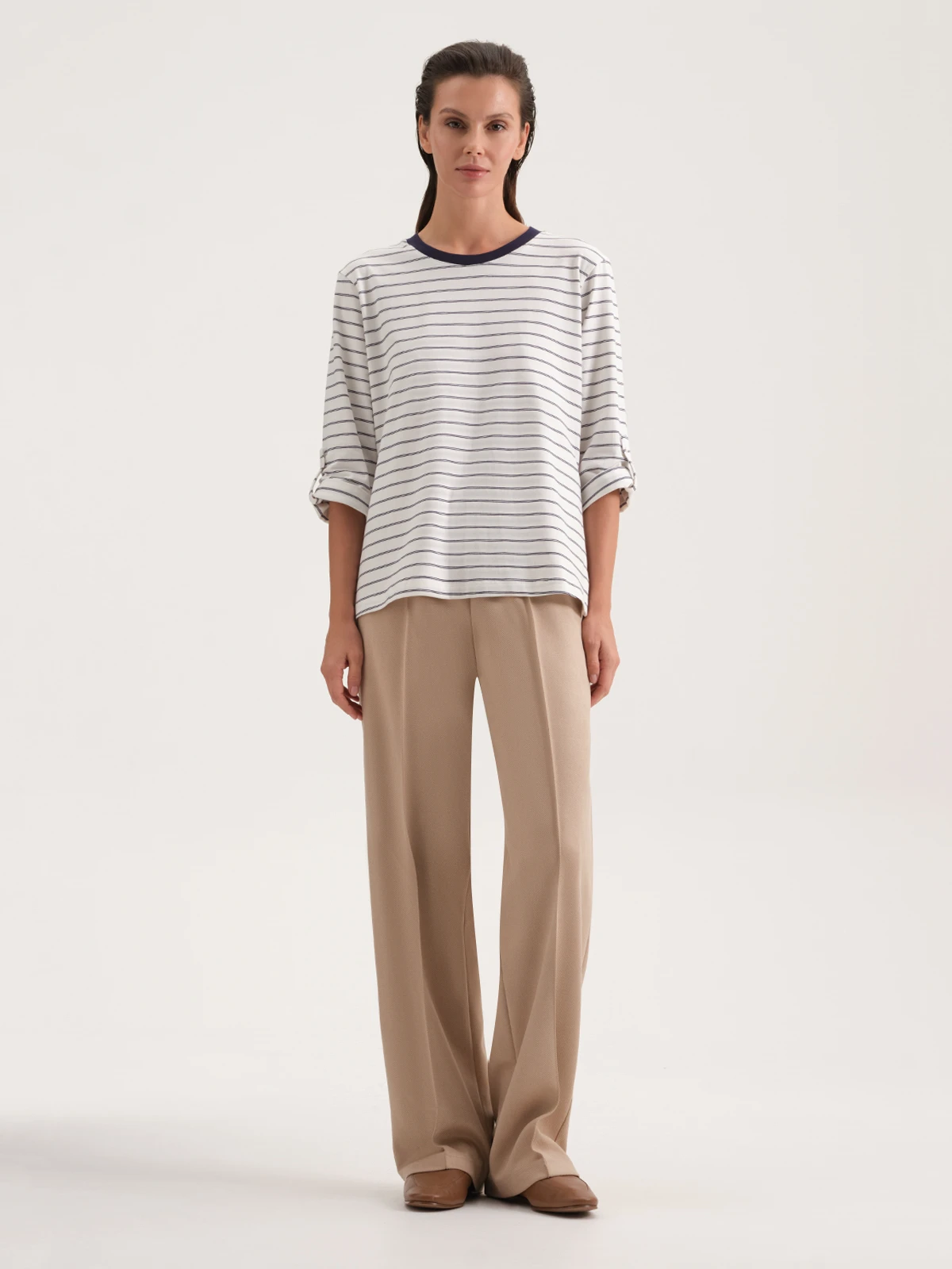 Лонгслив в полоску