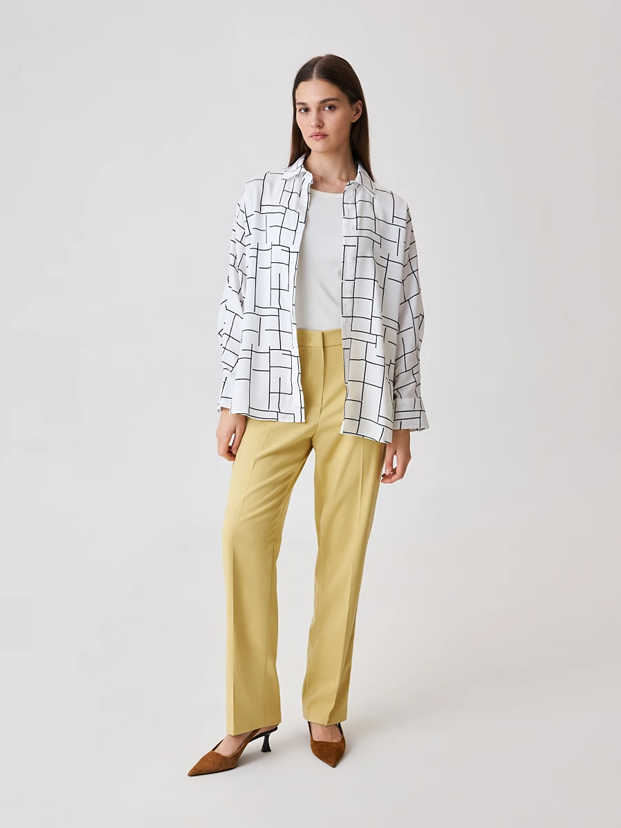 Прямые брюки со стрелками