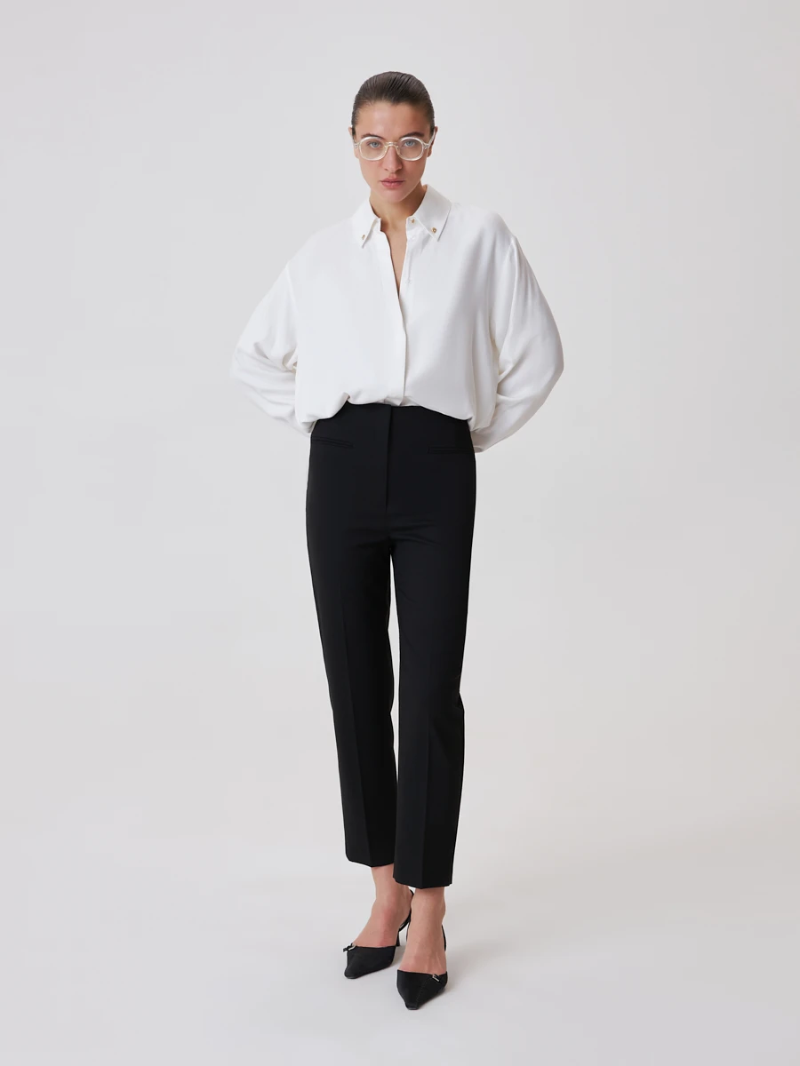 Укороченные брюки со стрелками