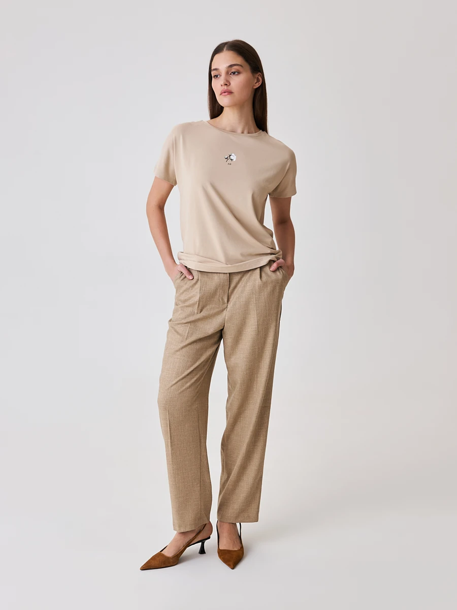 Брюки кэррот со стрелками