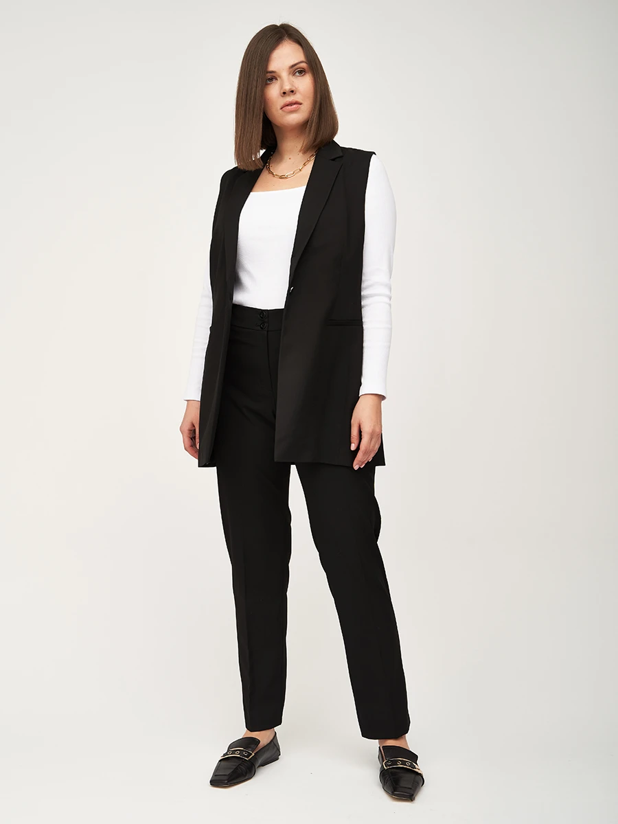 Эластичные брюки со стрелками