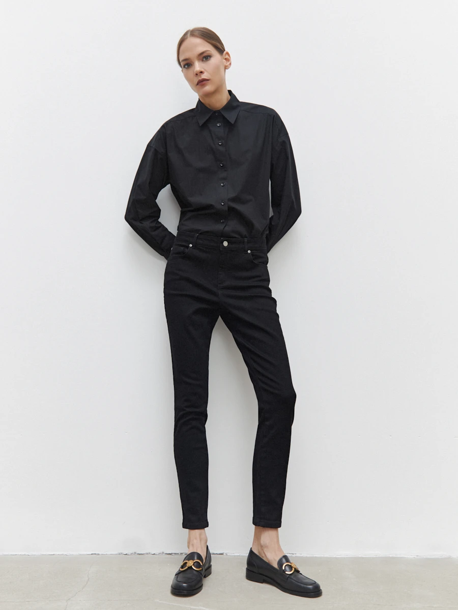 Укороченные джинсы скинни