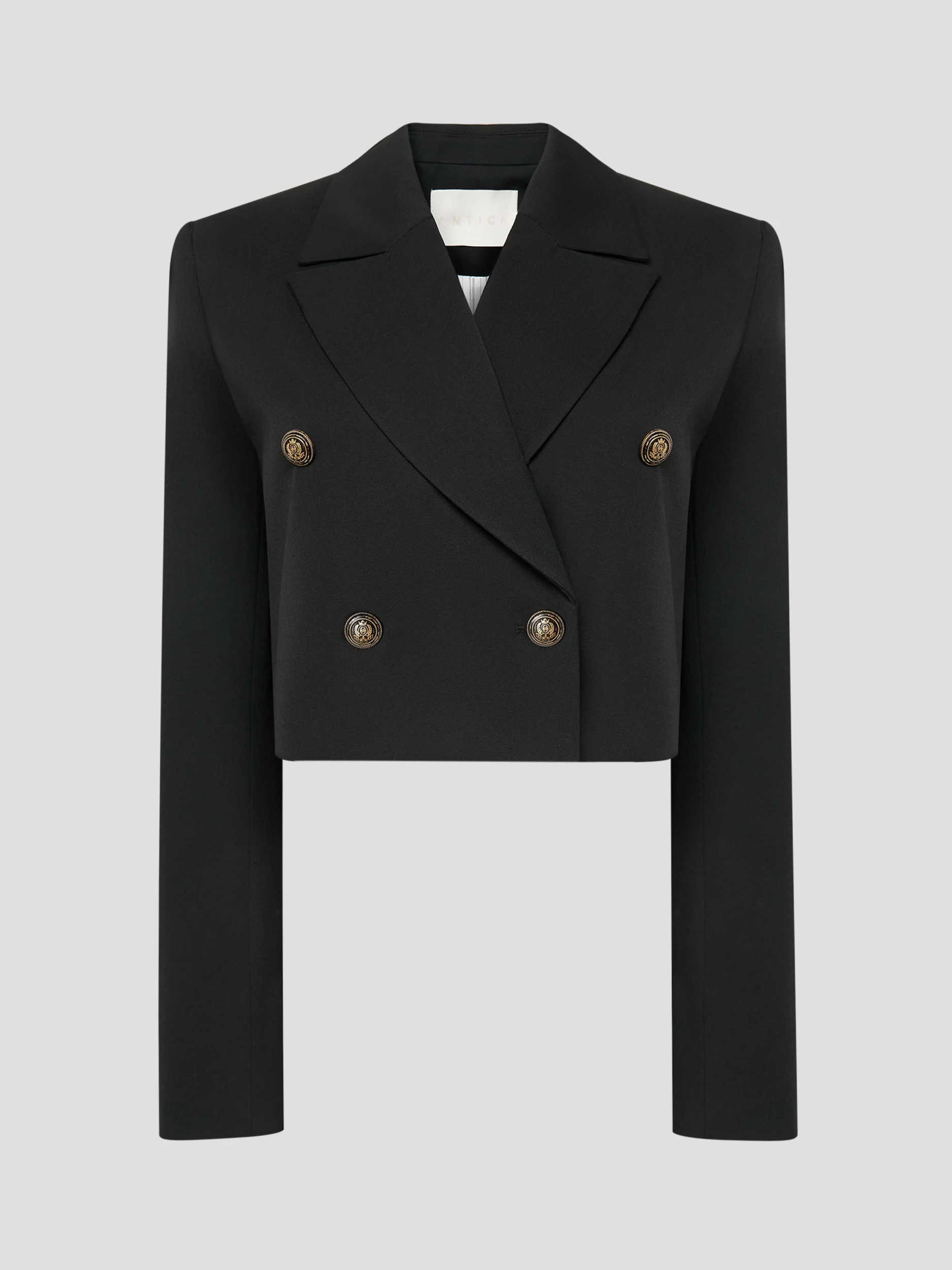 Жакет двубортный укороченный