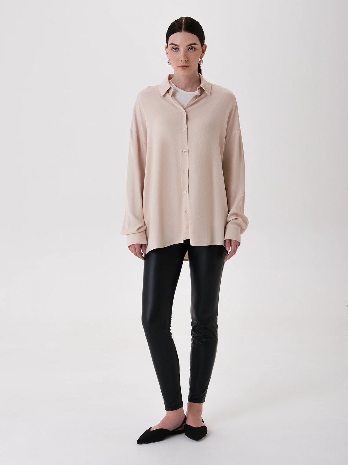 Леггинсы из экокожи