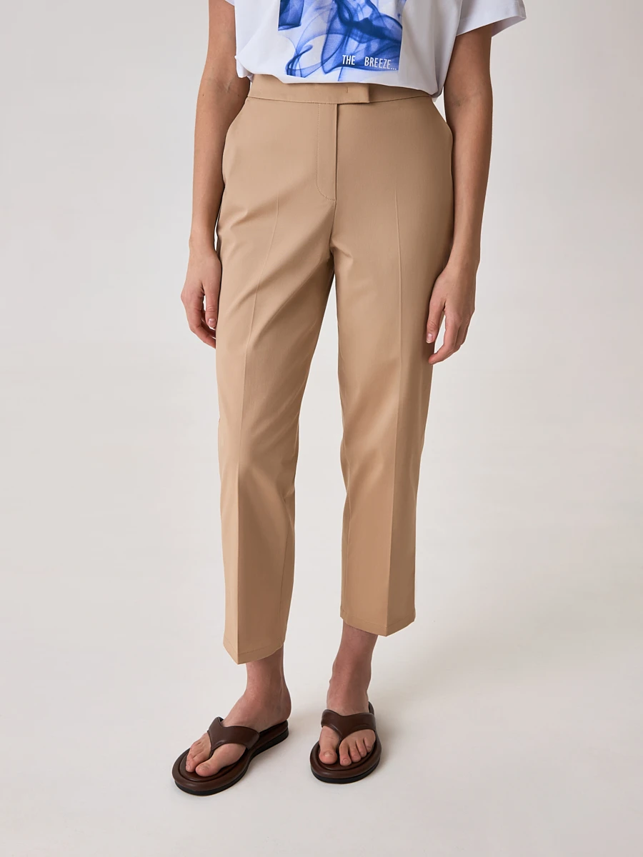 Укороченные брюки со стрелками