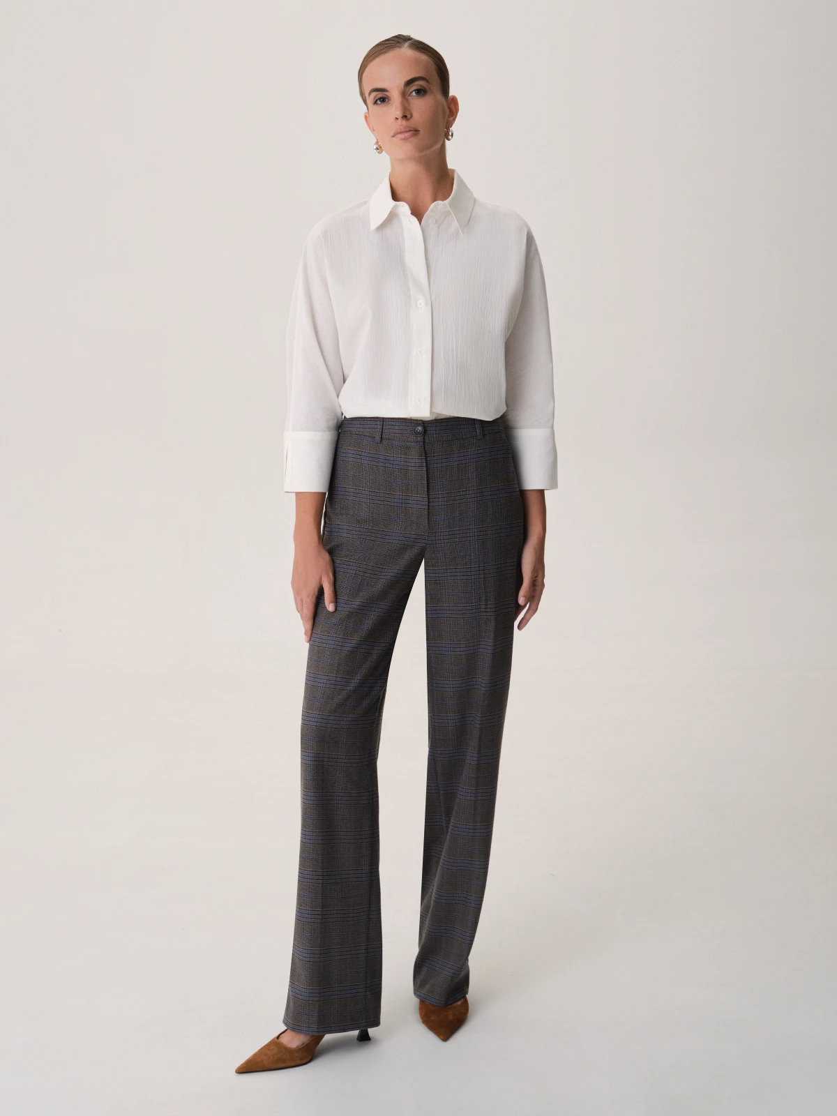Классические брюки в клетку