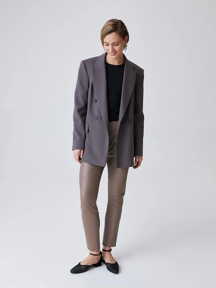 Двубортный oversize жакет