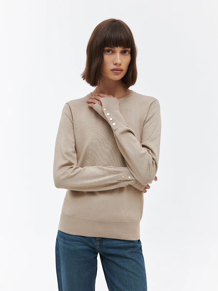 Джемпер облегающего силуэта