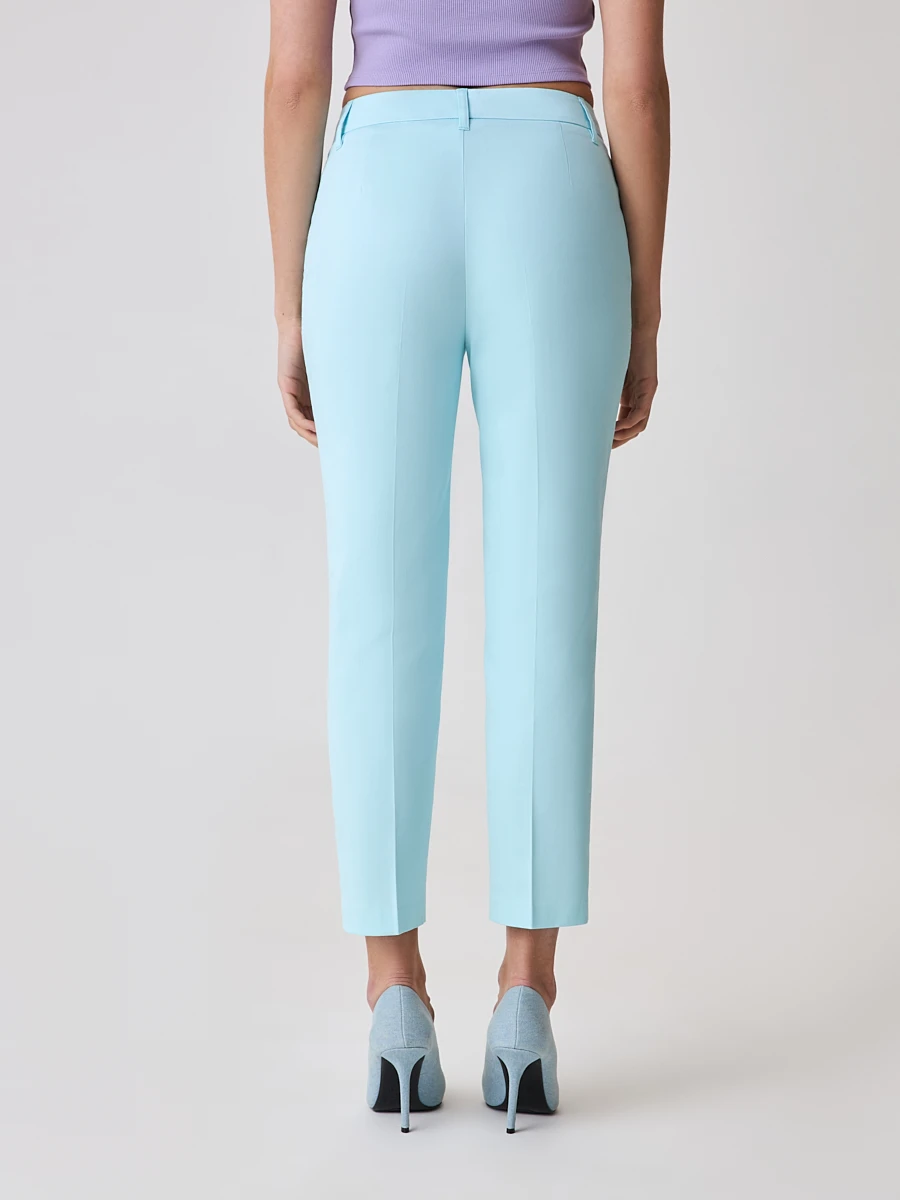 Укороченные брюки из смесового хлопка