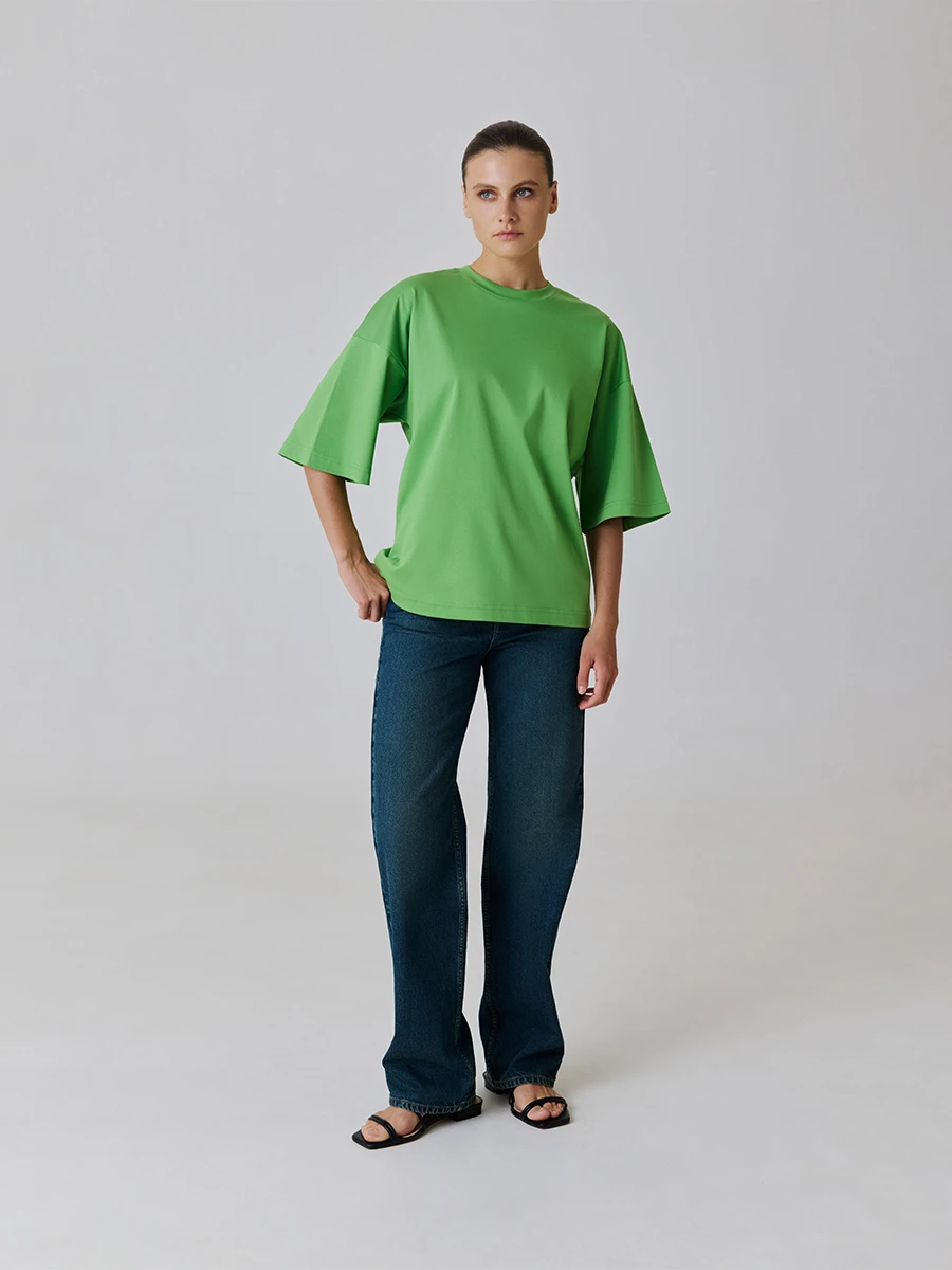 Однотонная oversize футболка