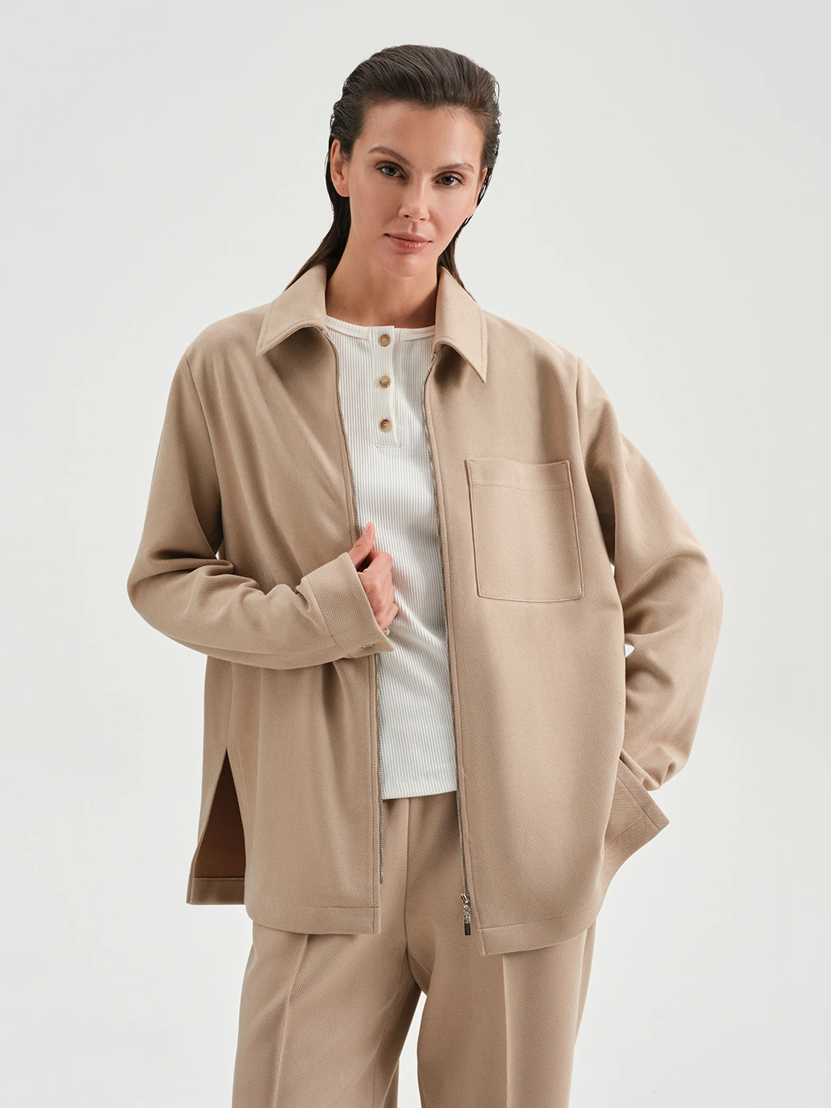 Рубашка на молнии