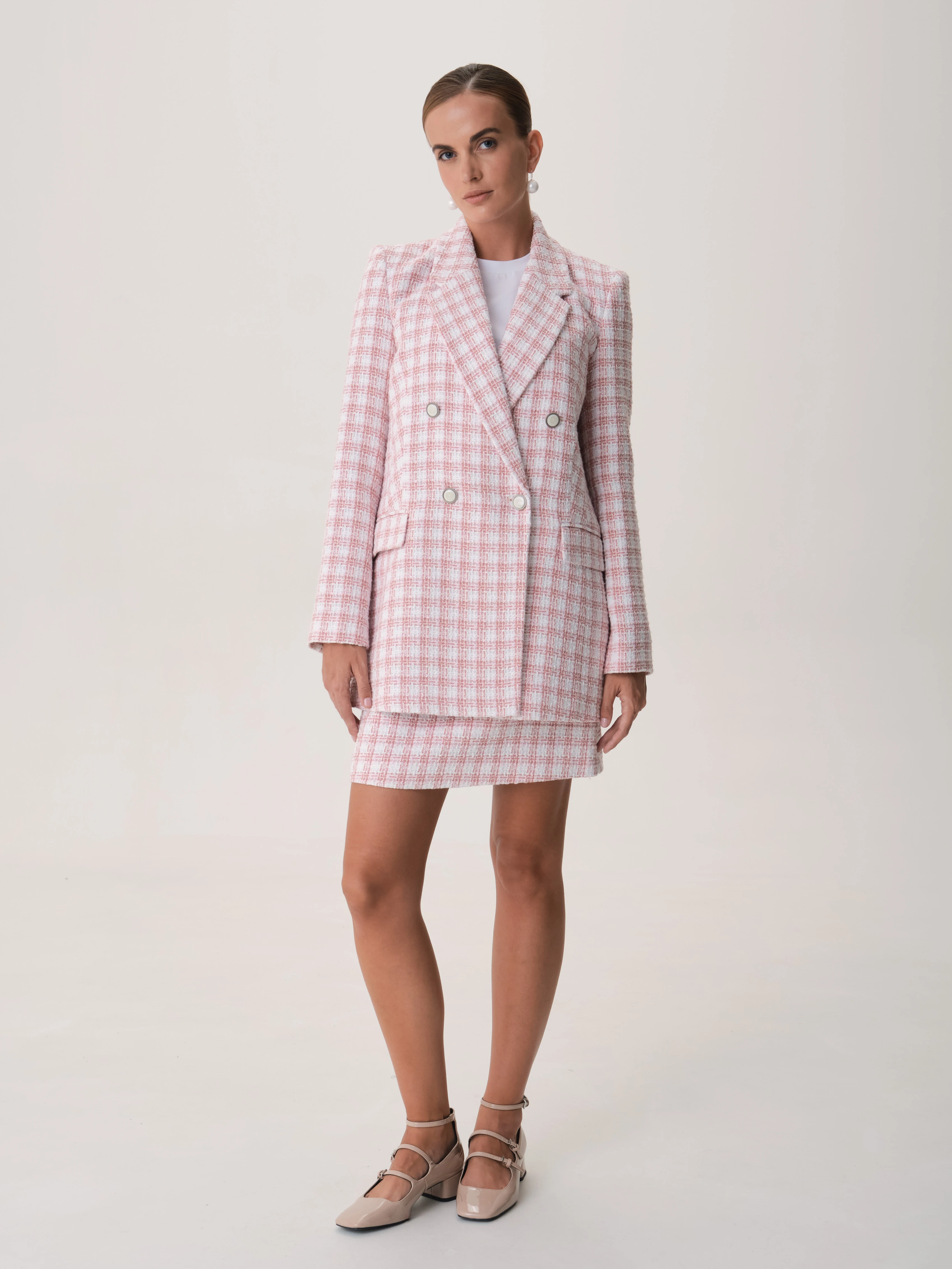 Oversize жакет в клетку