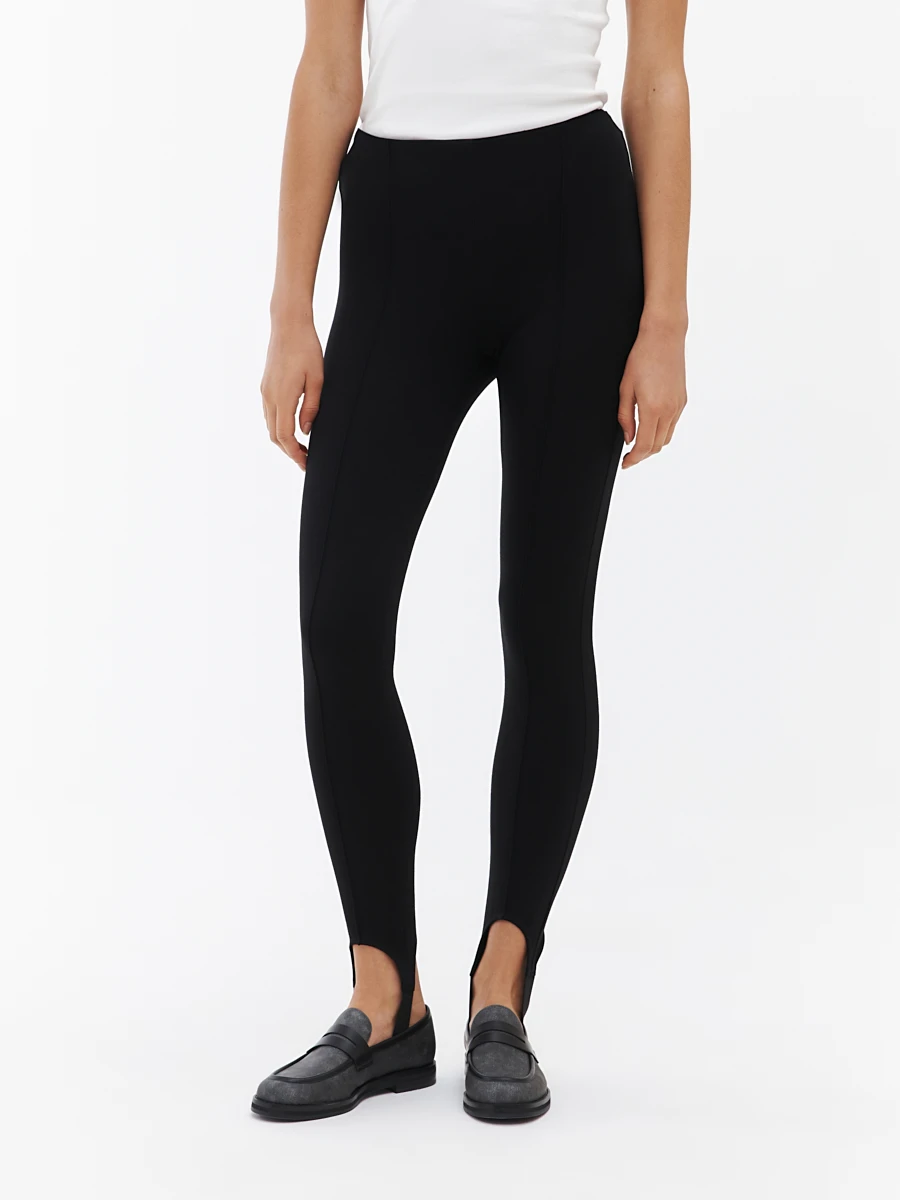 Трикотажные леггинсы со штрипками