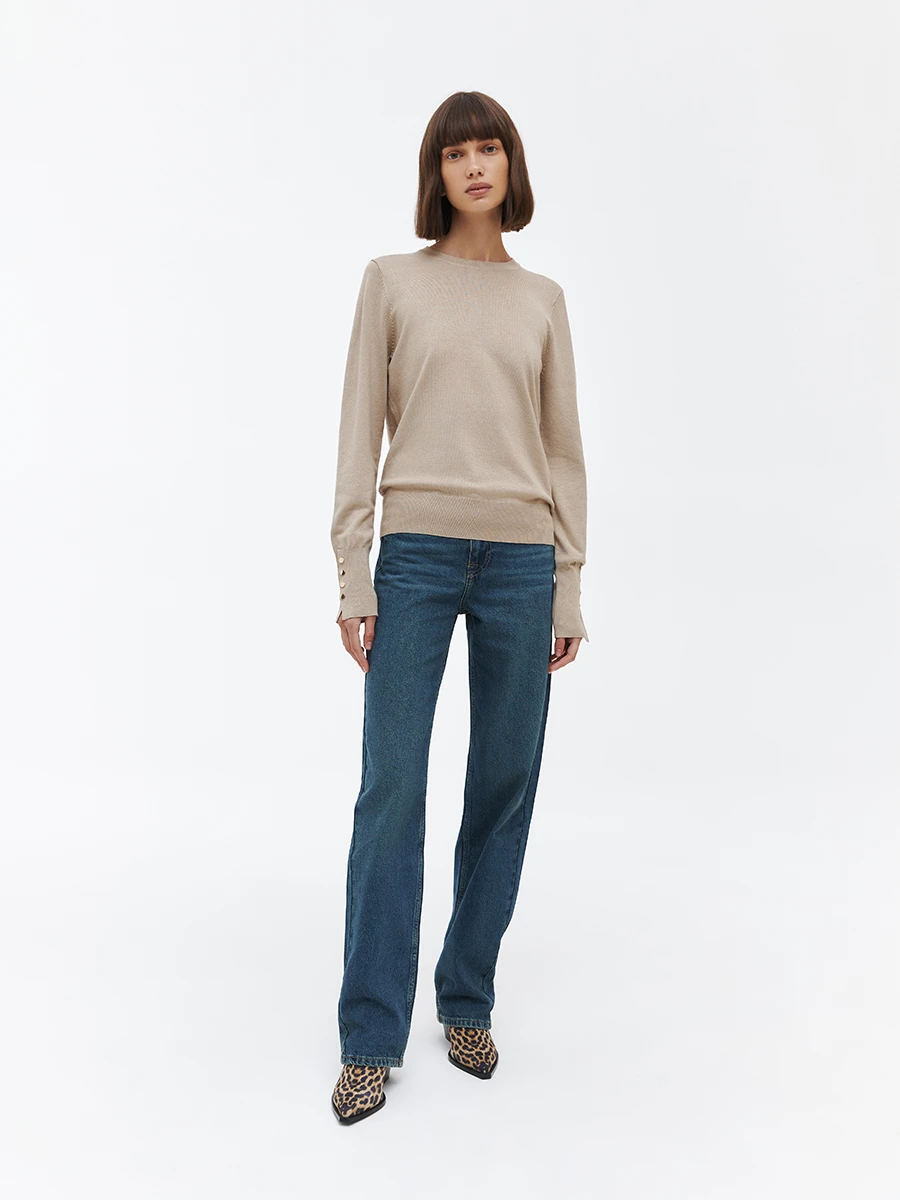 Джемпер облегающего силуэта