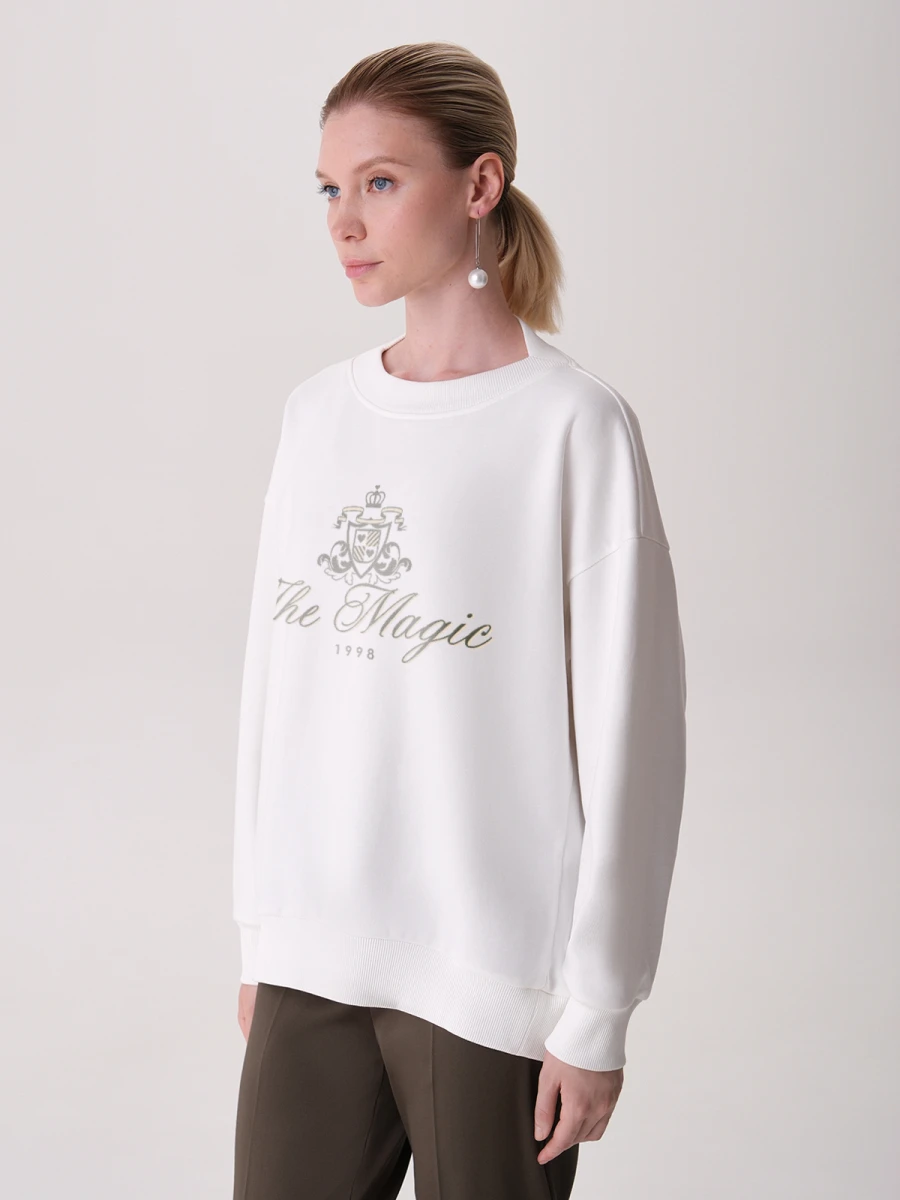 Oversize свитшот с принтом