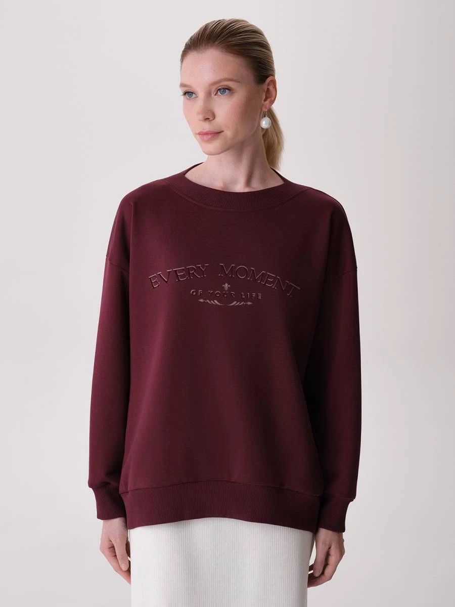 Oversize свитшот с принтом